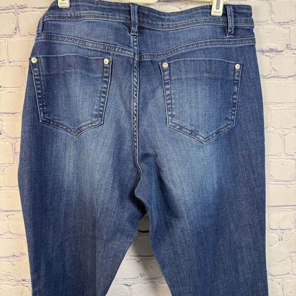 J.Jill Womens Blue Authentic Fit Slim Ankle Jeans Size 10 - Picture 4 of 7